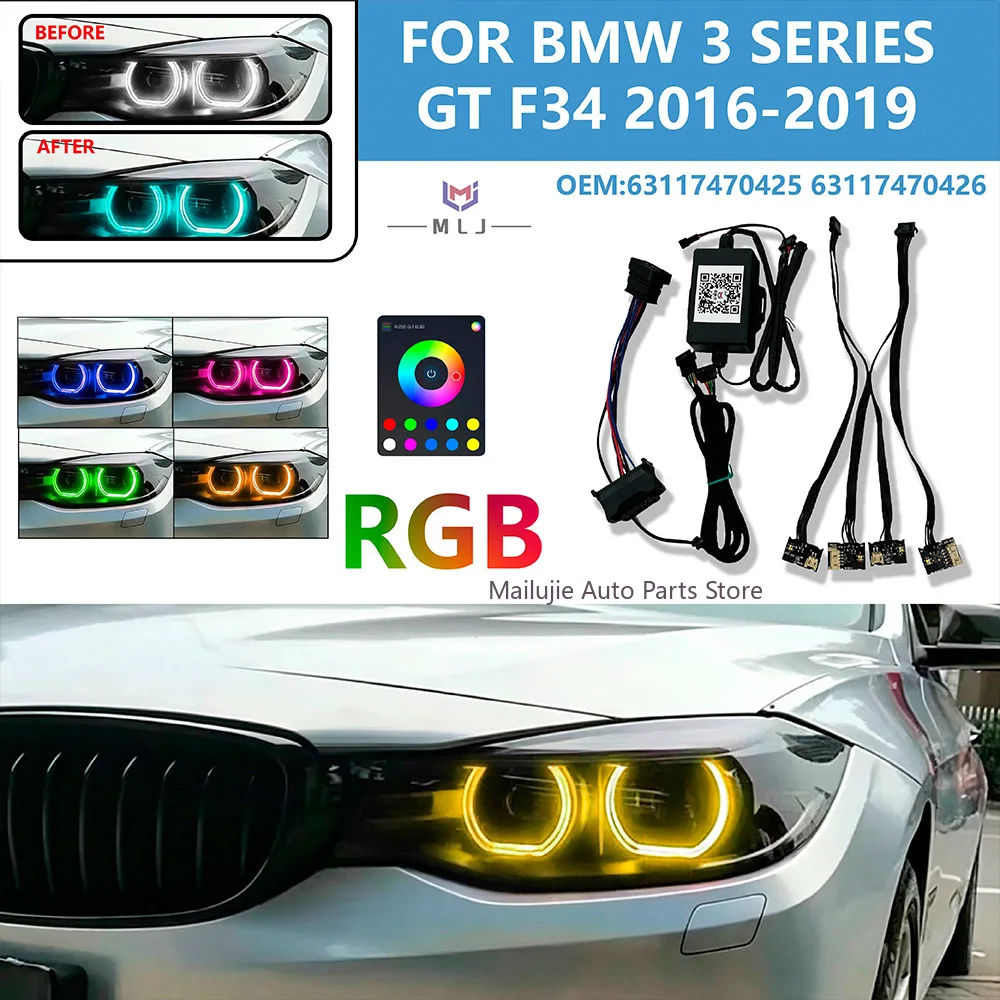 For BMW 3 series GT F34 2016-2019 OE 63117470425 63117470426 Daytime Running light RGB LED Headlight Internal Wiring Harness
For BMW 3 series GT F34 2016-2019 OE 63117470425 63117470426 Daytime Running light RGB LED Headlight Internal Wiring Harness