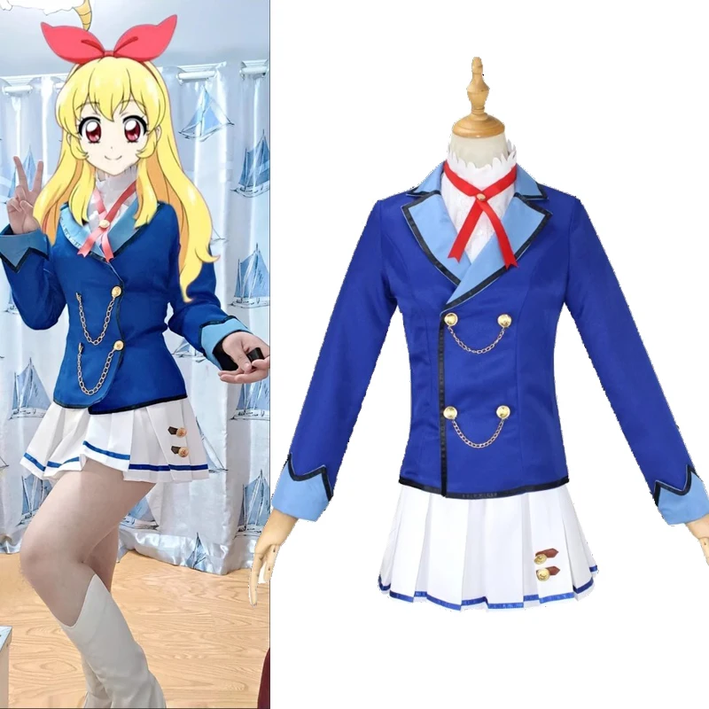Аниме Aikatsu Hoshimiya Ichigo Shibuki Ran Kiriya Aoi Косплей Костюм Starlight School JK Campus Uniform Woman Cute Sailor Suit
Аниме Aikatsu Hoshimiya Ichigo Shibuki Ran Kiriya Aoi Косплей Костюм Starlight School JK Campus Uniform Woman Cute Sailor Suit
