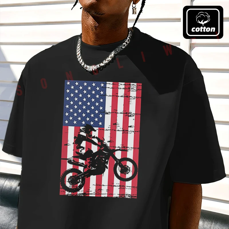 Men's Cotton T-Shirt Motocross Retro Design Tshirt Men's Casual Short Sleeve Tee
Men's Cotton T-Shirt Motocross Retro Design Tshirt Men's Casual Short Sleeve Tee