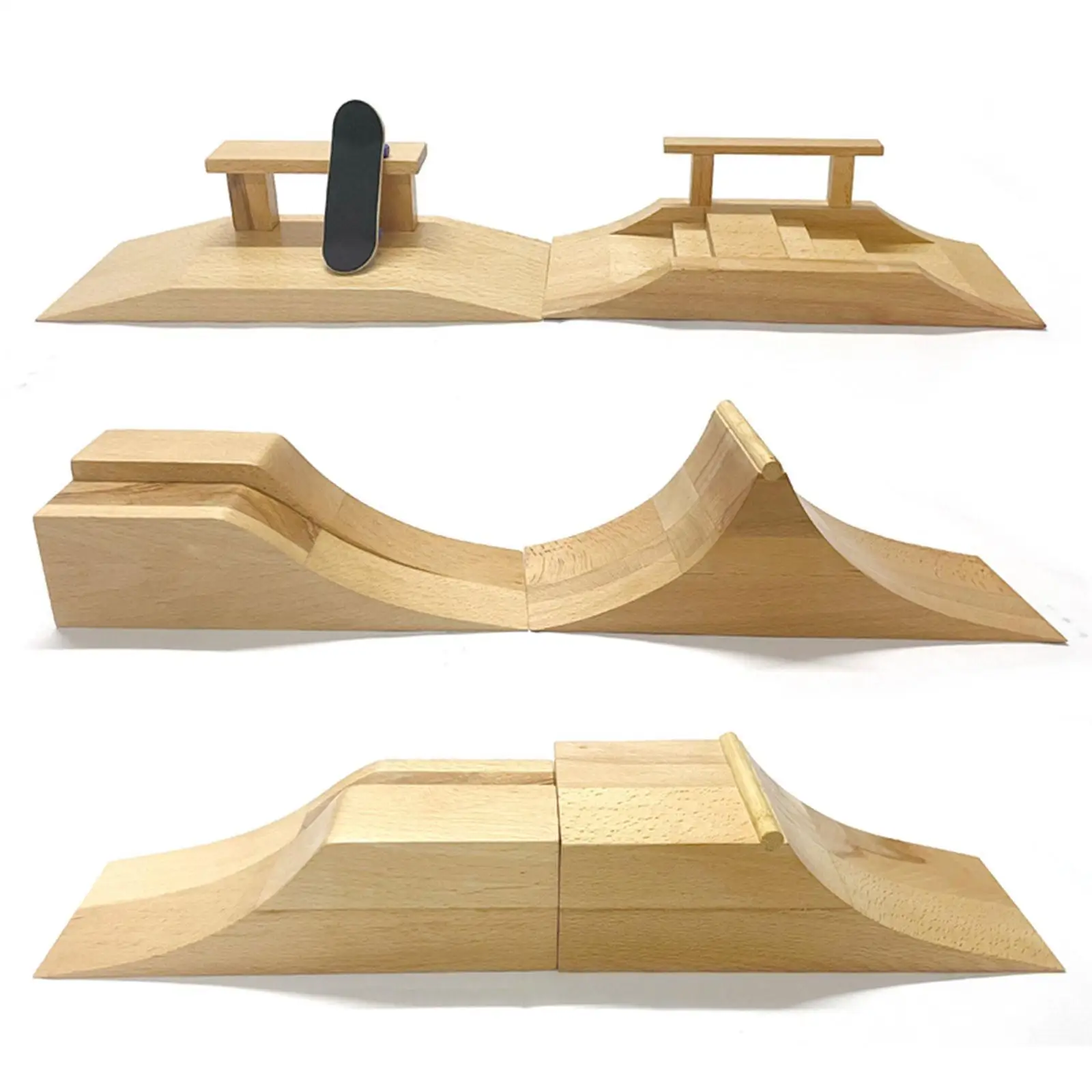 Wooden Fingerboard Ramp Accessory Professional Grade Ornament Gift for Enthusiasts Multifunctional Fingerboard Skate Park
Wooden Fingerboard Ramp Accessory Professional Grade Ornament Gift for Enthusiasts Multifunctional Fingerboard Skate Park