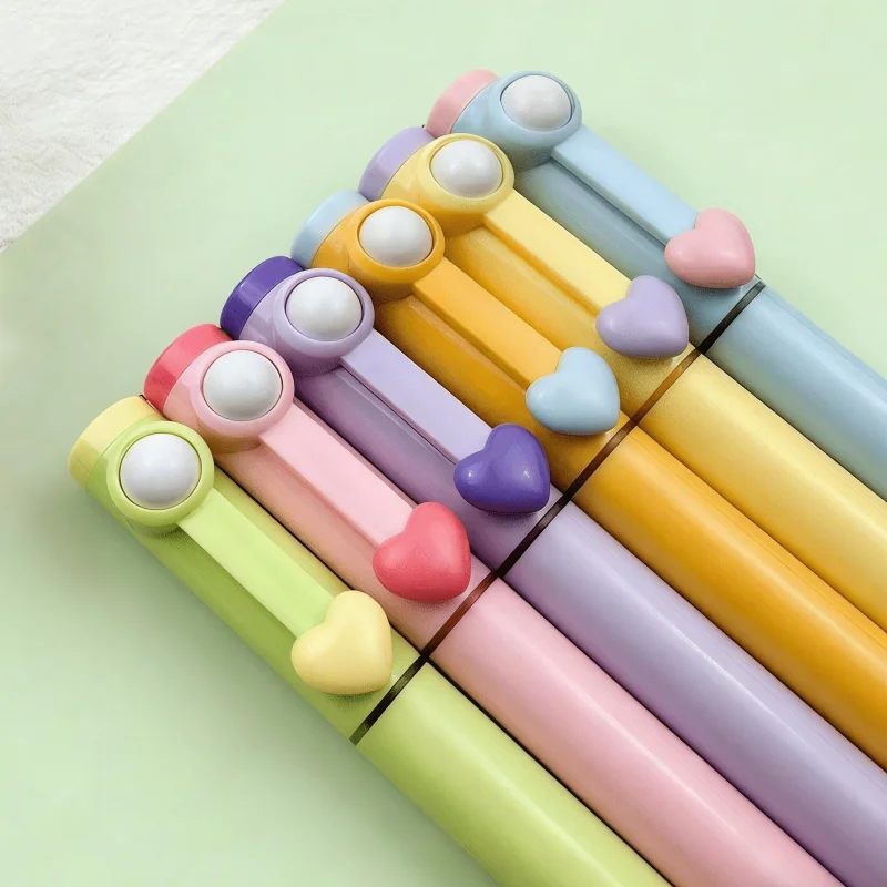 6-Pack of Heart-Shaped Highlighters in Random Colors, Designed for Highlighting and Note-Taking, with a High Aesthetic Value for Journaling
6-Pack of Heart-Shaped Highlighters in Random Colors, Designed for Highlighting and Note-Taking, with a High Aesthetic Value for Journaling