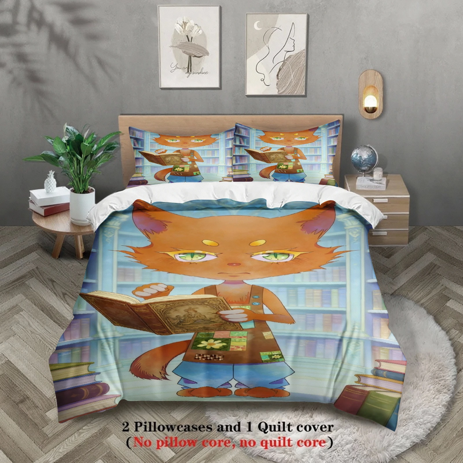 Синий комплект постельного белья Softville Cozy Town с милым принтом папоротника и лисы, с пододеяльником и наволочкой, для декора детской спальни
Синий комплект постельного белья Softville Cozy Town с милым принтом папоротника и лисы, с пододеяльником и наволочкой, для декора детской спальни