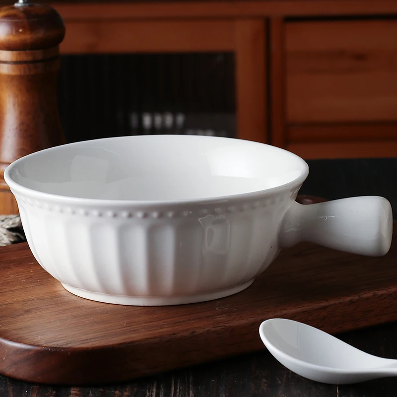 Large Cerc Bowl with Handle 6 Inch Salad Fruit Bowl Personal Use Dining Utensils French Sle Carved Pattern for Everyone
Large Cerc Bowl with Handle 6 Inch Salad Fruit Bowl Personal Use Dining Utensils French Sle Carved Pattern for Everyone