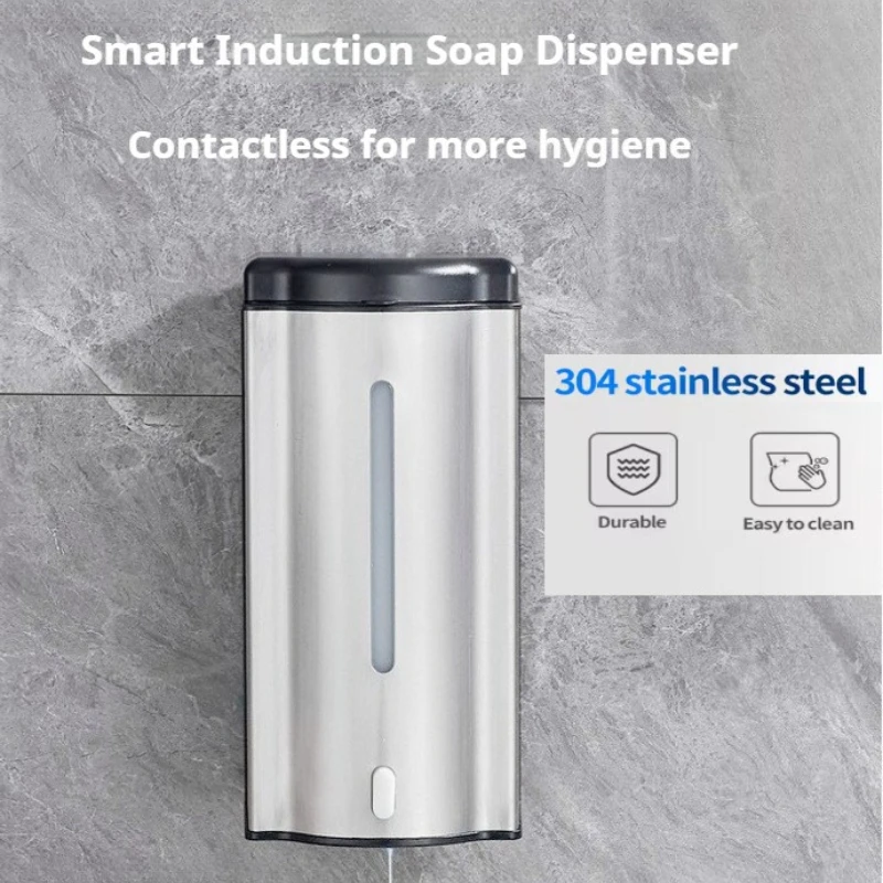 Upgraded fully automatic hand sanitizer dispenser, wall mounted commercial intelligent hand sanitizer dispenser, 600ml/1000ml
Upgraded fully automatic hand sanitizer dispenser, wall mounted commercial intelligent hand sanitizer dispenser, 600ml/1000ml