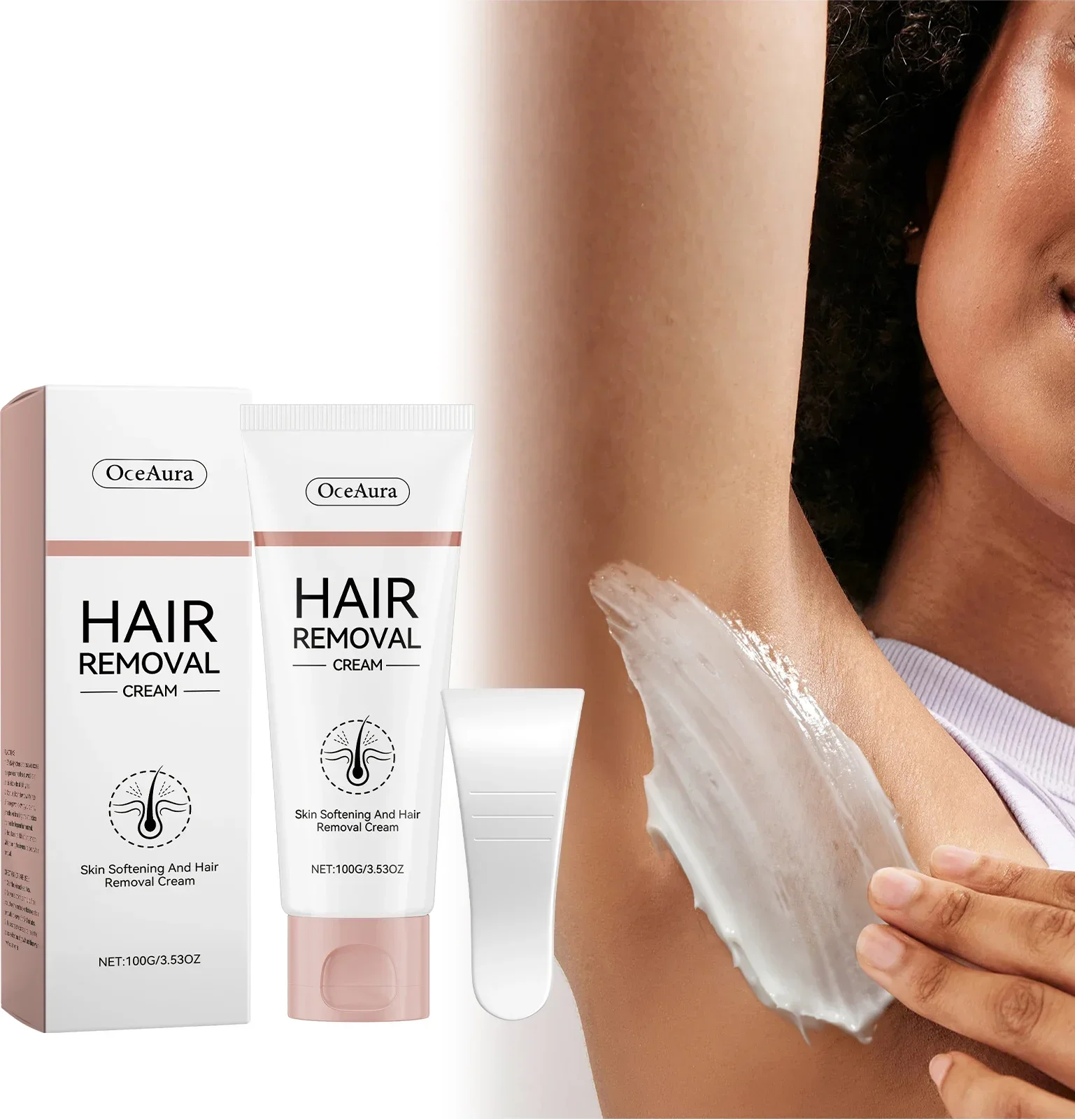 Body Hair Removal Cream Gentle non-irritating, cleansing moisturizing and smoothing hair removal care cream for the whole body
Body Hair Removal Cream Gentle non-irritating, cleansing moisturizing and smoothing hair removal care cream for the whole body