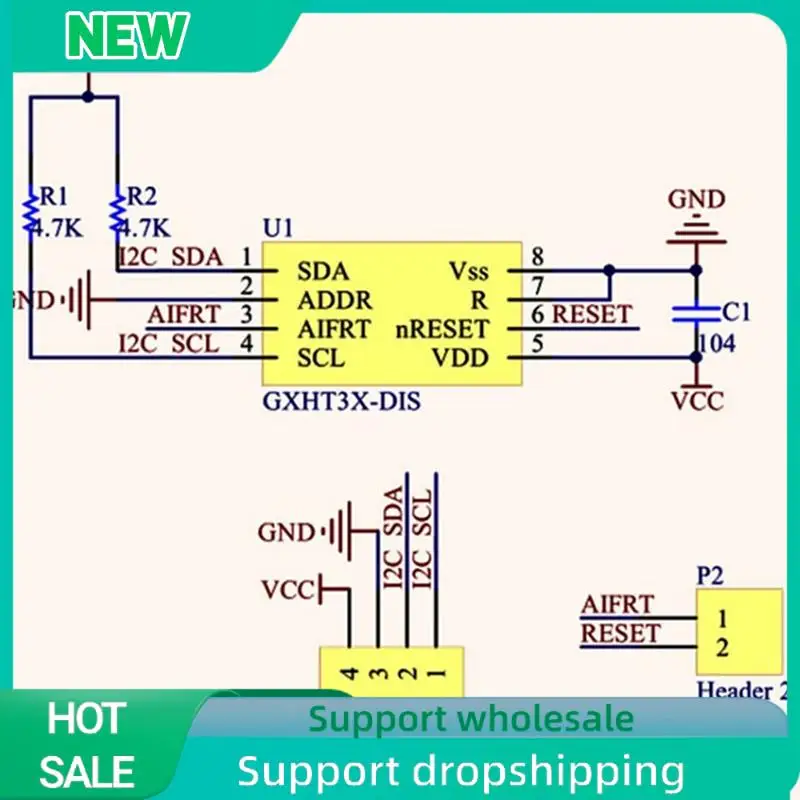 Solid GXHT30 Module SHT30 High-Precision Digital Temperature And Humidity Measurement Sensor Module IIC I2C Interface Easy Insta
Solid GXHT30 Module SHT30 High-Precision Digital Temperature And Humidity Measurement Sensor Module IIC I2C Interface Easy Insta