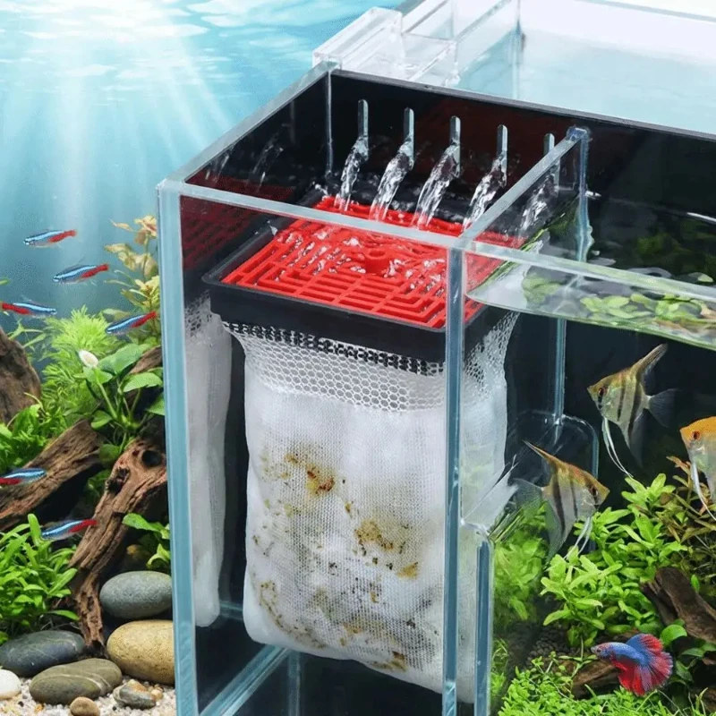 Efficient Filtration Aquarium Filter Bag Compact Hang on Filter Water Pump Box Drip Circulation System Wall Mounted
Efficient Filtration Aquarium Filter Bag Compact Hang on Filter Water Pump Box Drip Circulation System Wall Mounted