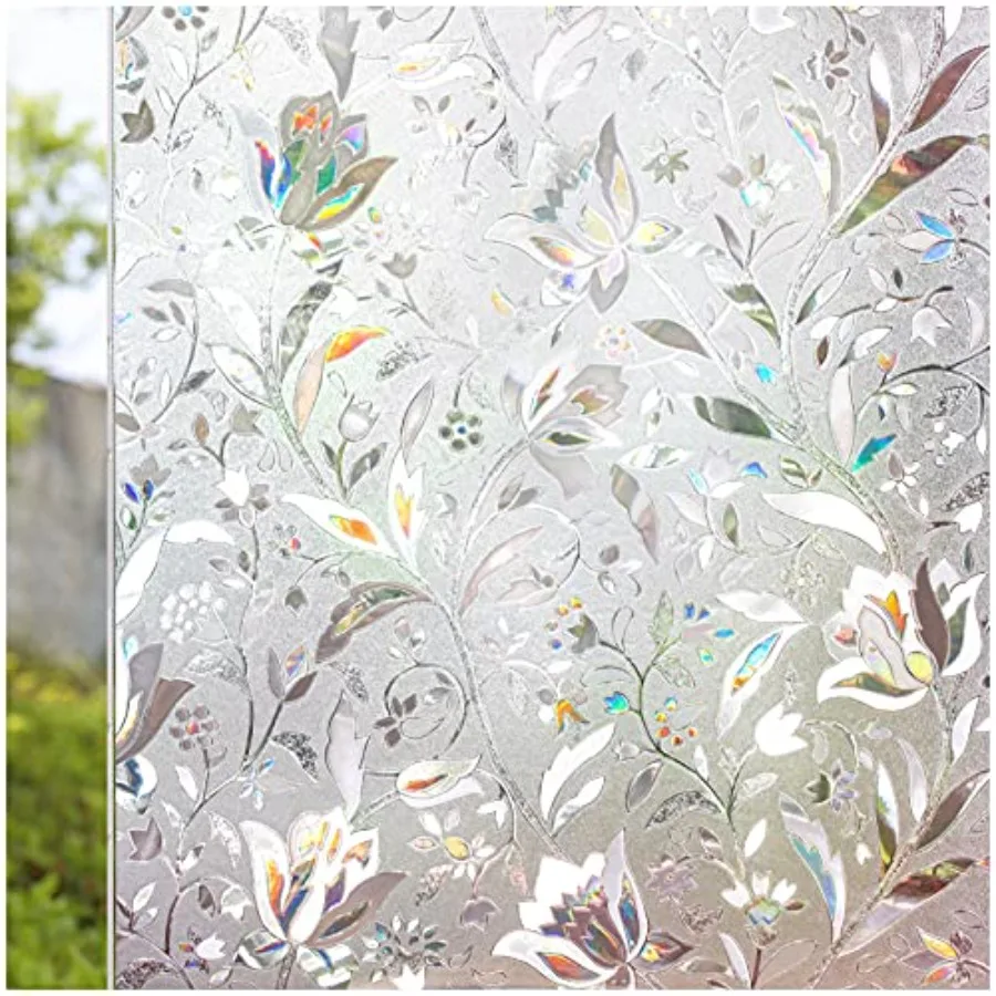 Window Privacy Film 35"×157", 3D Rainbow Window Film Decorative Window Film Heat Blocking Static Cling Non-Adhesive Window Clin
Window Privacy Film 35"×157", 3D Rainbow Window Film Decorative Window Film Heat Blocking Static Cling Non-Adhesive Window Clin