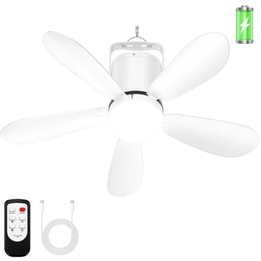 21" Battery Operated Ceiling Fan Light Portable Ceiling Fan with Remote Wireless Rechargeable Gazebo Fan Light for Outdoor for
21" Battery Operated Ceiling Fan Light Portable Ceiling Fan with Remote Wireless Rechargeable Gazebo Fan Light for Outdoor for