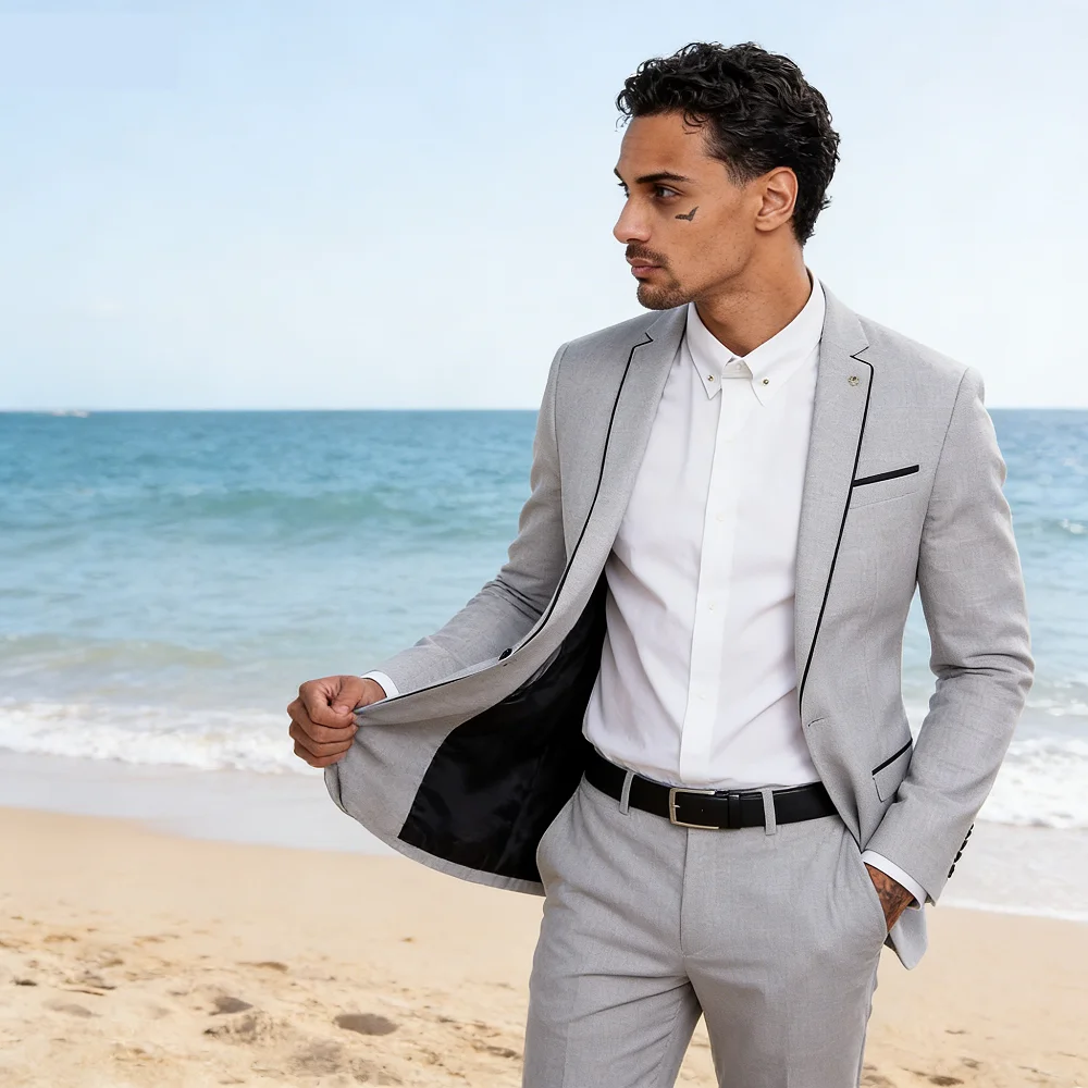 Классический мужской костюм-тройка с одной пуговицей, приталенный, для свадьбы, для жениха, для торжественных мероприятий, повседневный, деловой, 2-х предметный комплект: пиджак и брюки
Классический мужской костюм-тройка с одной пуговицей, приталенный, для свадьбы, для жениха, для торжественных мероприятий, повседневный, деловой, 2-х предметный комплект: пиджак и брюки