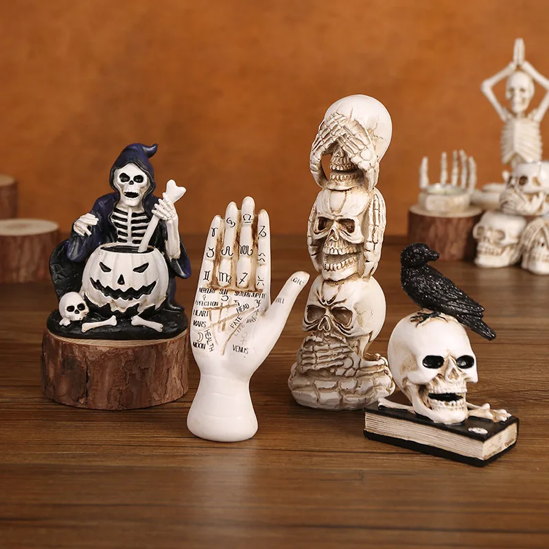Halloween Skeleton Resin Statue Nordic Abstract Ornaments For Figurines Interior Sculpture Room Home Decor
Halloween Skeleton Resin Statue Nordic Abstract Ornaments For Figurines Interior Sculpture Room Home Decor