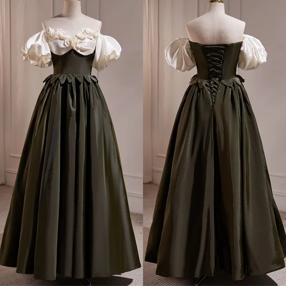Customized Modern Black Satin Evening Dress Exquisite Strapless Off the Shoulder Sleeveless Flowers Lace Up Back Celeb
Customized Modern Black Satin Evening Dress Exquisite Strapless Off the Shoulder Sleeveless Flowers Lace Up Back Celeb