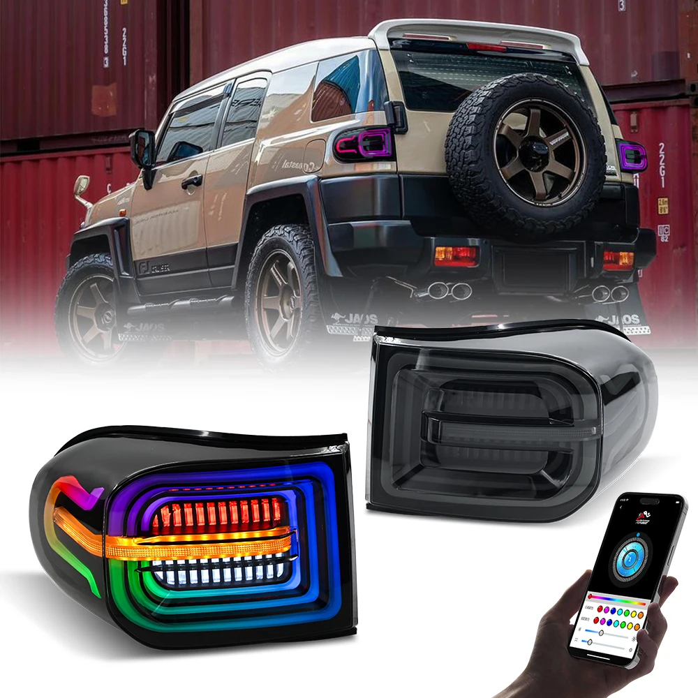 IP67-rated RGB Tail Lights for 2007-2020 Toyota FJ Cruiser Sequential Rear Lamps Assembly Plug And Play No splicing needed
IP67-rated RGB Tail Lights for 2007-2020 Toyota FJ Cruiser Sequential Rear Lamps Assembly Plug And Play No splicing needed