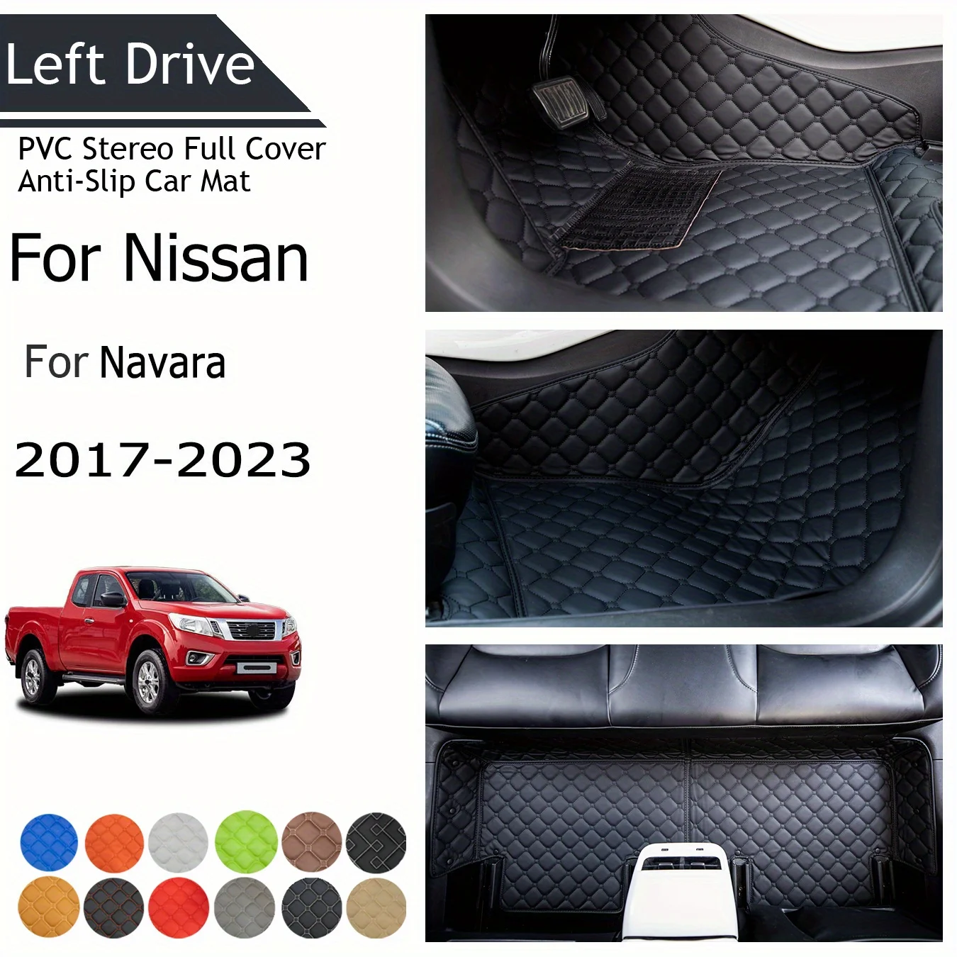 TEGART 【LHD】For Nissan For Navara 2017-2023 Three Layer PVC Stereo Full Cover Anti-Slip Car Mat Car Floor Mats Car Accessories
TEGART 【LHD】For Nissan For Navara 2017-2023 Three Layer PVC Stereo Full Cover Anti-Slip Car Mat Car Floor Mats Car Accessories