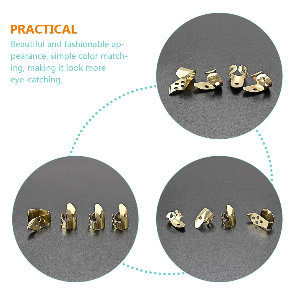 4pcs Metal Guitar Finger Picks Thumb Picks For Acoustic Bass Ukulele Stainless Steel Plectrum String Instrument Accessories
4pcs Metal Guitar Finger Picks Thumb Picks For Acoustic Bass Ukulele Stainless Steel Plectrum String Instrument Accessories
