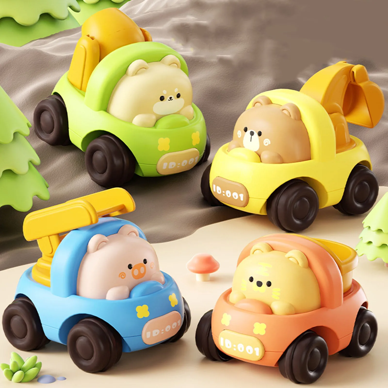Children'S Cartoon Cute Animal Engineering Car Toys Abs Material Smooth Edges Do Not Hurt The Hands Children'S Enlightenment Toy
Children'S Cartoon Cute Animal Engineering Car Toys Abs Material Smooth Edges Do Not Hurt The Hands Children'S Enlightenment Toy