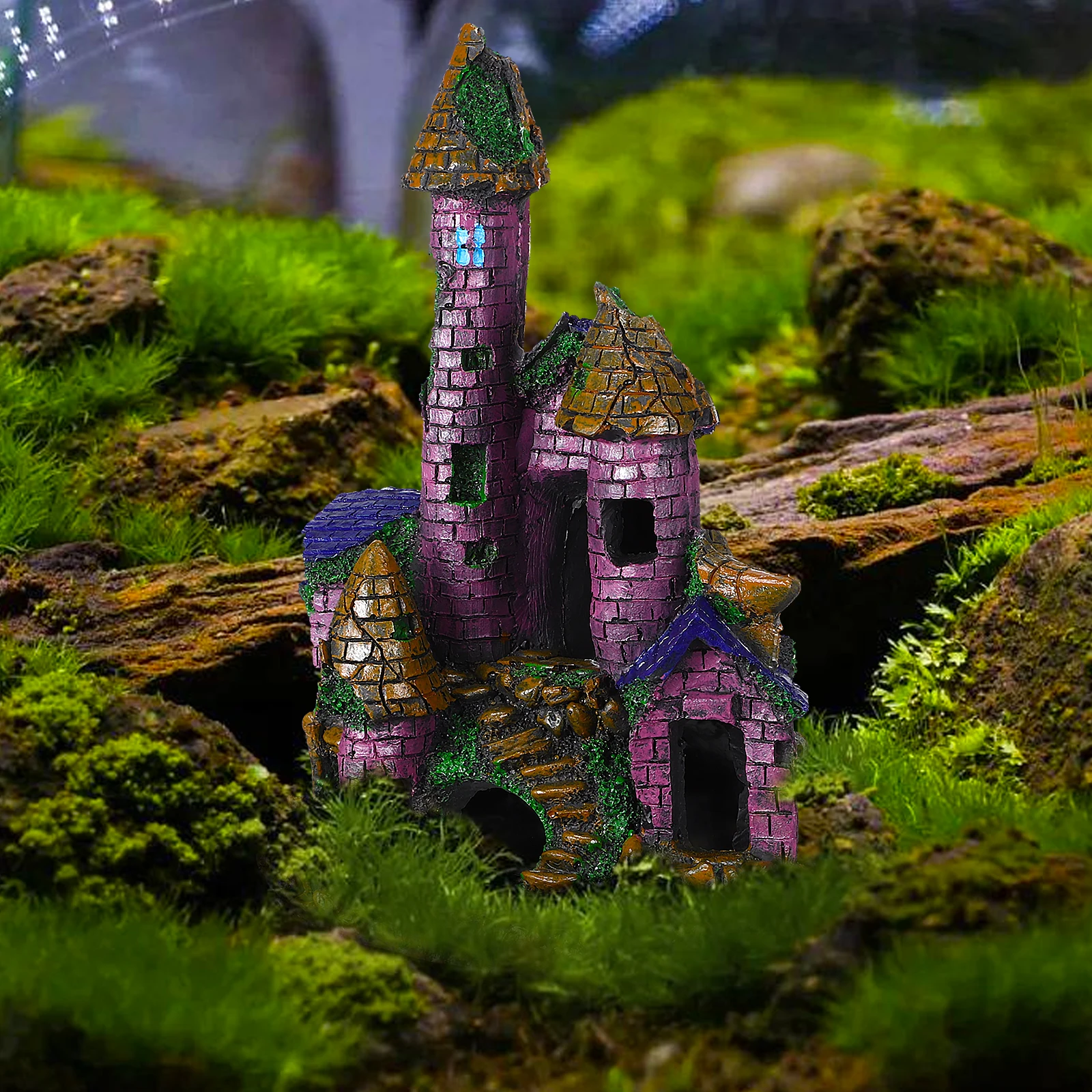 s Resin Castle Decoration for Aquarium Realistic Medieval Safe Durable Suitable Size Fish Tank Decorations Large Tall Pet 
s Resin Castle Decoration for Aquarium Realistic Medieval Safe Durable Suitable Size Fish Tank Decorations Large Tall Pet