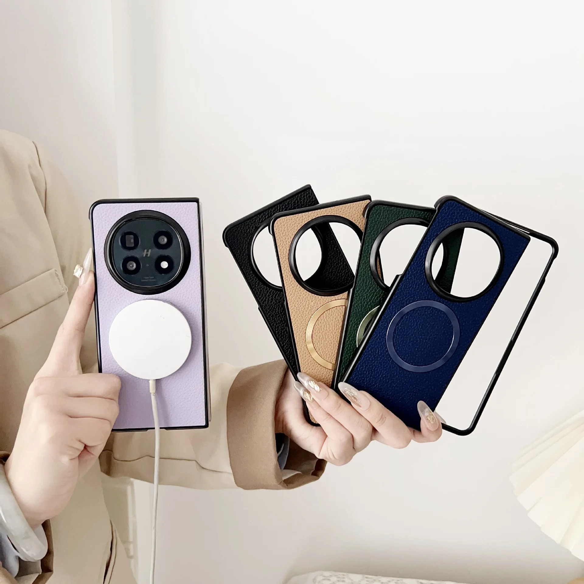 Litchi Pattern Magnetic Case for OPPO Find N5 - Minimalist Wireless Charging Cover
Litchi Pattern Magnetic Case for OPPO Find N5 - Minimalist Wireless Charging Cover