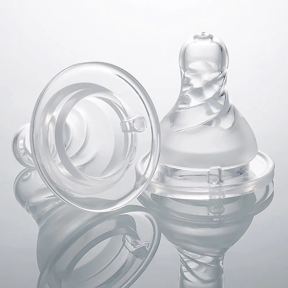2Pcs Silicone Baby Nursing Bottle Nipples Replacement Nipples Infant Milk Feeding Natural Design Replacement Baby Accessory
2Pcs Silicone Baby Nursing Bottle Nipples Replacement Nipples Infant Milk Feeding Natural Design Replacement Baby Accessory