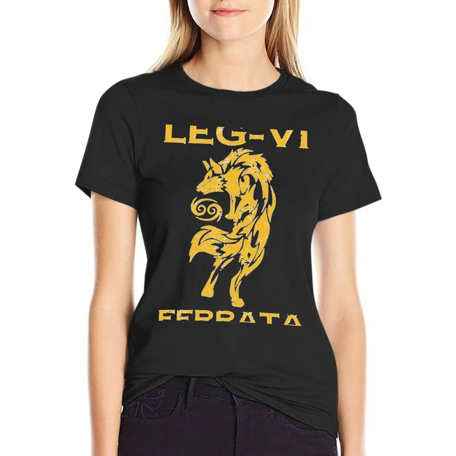 Legio-VI Ferrata T-Shirt customs design your own kawaii clothes animal print anime clothes white t shirts for Women
Legio-VI Ferrata T-Shirt customs design your own kawaii clothes animal print anime clothes white t shirts for Women