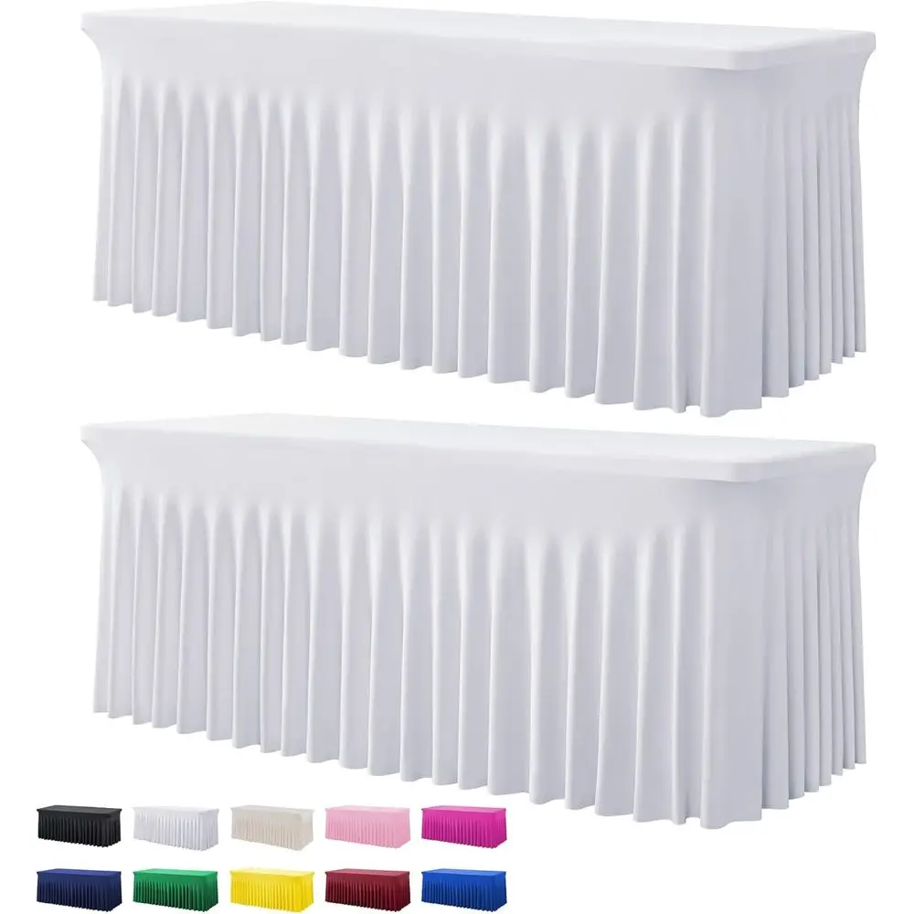 2 Pack White Spx Table Clothes or 6 oot RecTables, Wrinkle ree itted Table Cover 6t Stretch Tablecloths Desk Skirt or Parties We
2 Pack White Spx Table Clothes or 6 oot RecTables, Wrinkle ree itted Table Cover 6t Stretch Tablecloths Desk Skirt or Parties We