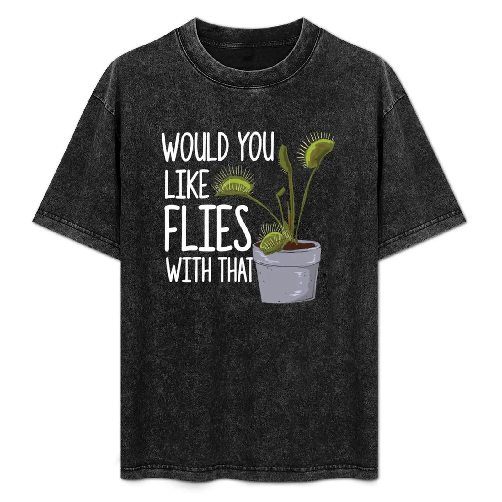 Flies With That - Funny Venus Fly Trap T-Shirt Casual Holiday Short Sleeve Tee
Flies With That - Funny Venus Fly Trap T-Shirt Casual Holiday Short Sleeve Tee