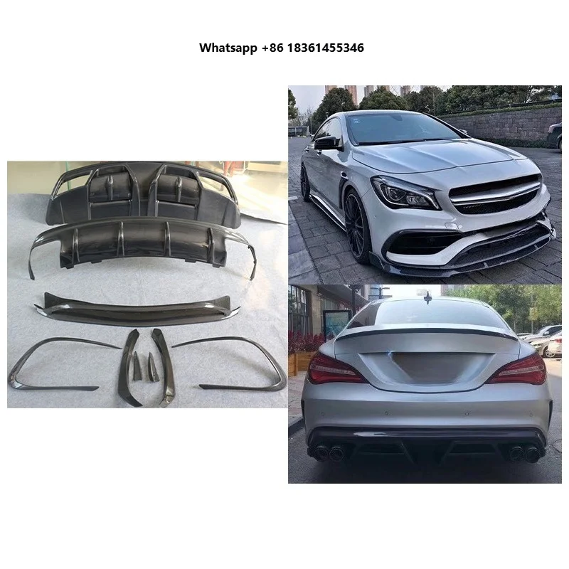 For CLA New W117 2013-2019 Car Upgrade Wet Carbon Fiber Bumper Body Kit Front Rear Lip Wind Knife
For CLA New W117 2013-2019 Car Upgrade Wet Carbon Fiber Bumper Body Kit Front Rear Lip Wind Knife