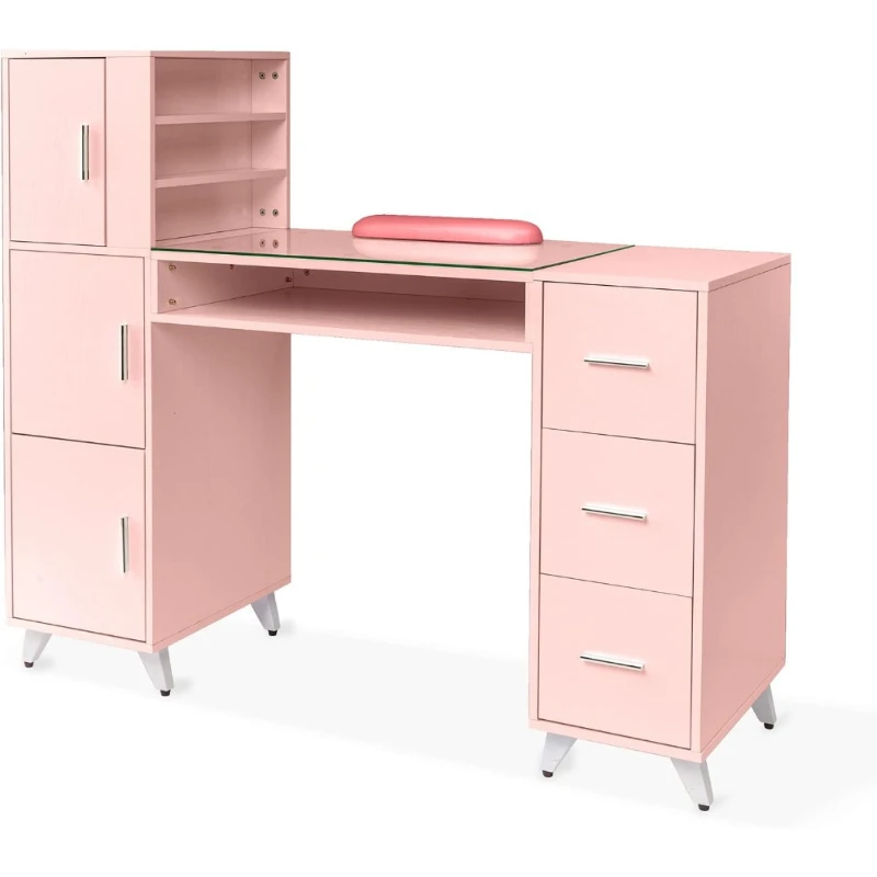 *Manicure Table Nail Desk for Nail Tech w/Glass Top & Wrist Rest, Beauty Salon Nail Supplies Decor Workstation
*Manicure Table Nail Desk for Nail Tech w/Glass Top & Wrist Rest, Beauty Salon Nail Supplies Decor Workstation
