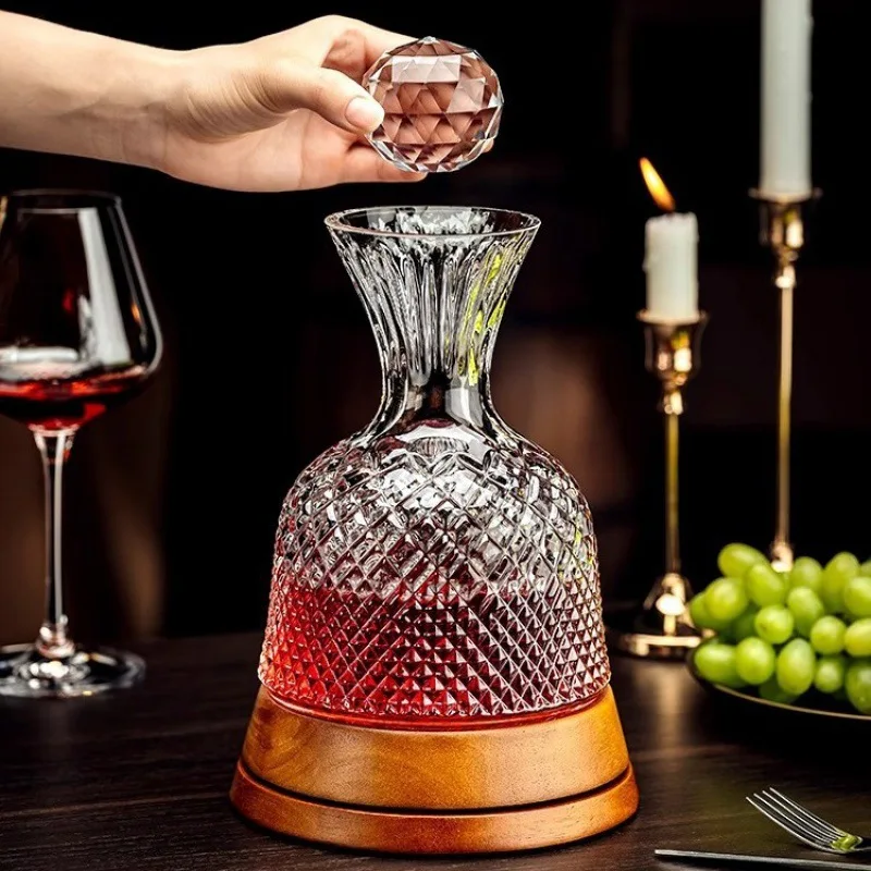 360-degree rotating decanter red wine glass household set European wine cabinet decoration high-end light luxury wine set
360-degree rotating decanter red wine glass household set European wine cabinet decoration high-end light luxury wine set