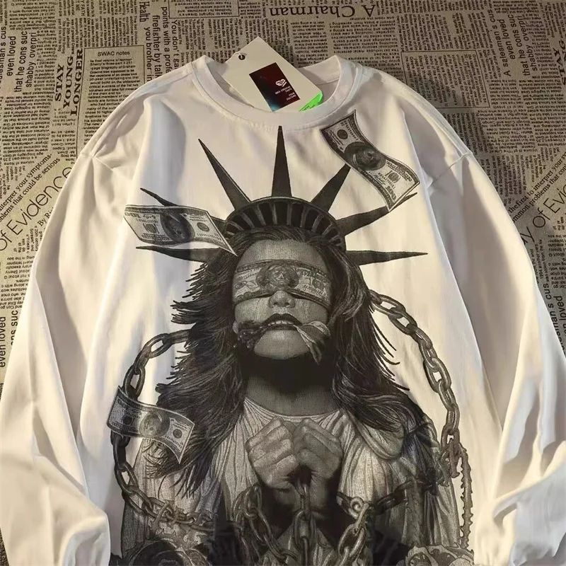 ZAZOMDE 2025 New Men Streetwear Long Sleeve T Shirt With Y2K Hip Hop Graphic Print Design Soft Cotton Comfort Fit Fashion Tee
ZAZOMDE 2025 New Men Streetwear Long Sleeve T Shirt With Y2K Hip Hop Graphic Print Design Soft Cotton Comfort Fit Fashion Tee