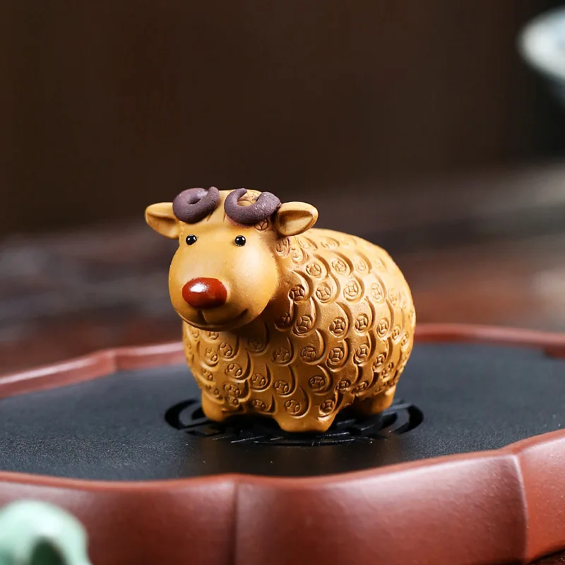 New Purple Sand Tea Pet Sheep Ornament Zodiac Money Cartoon Cow Sculpture Tea Set Accessories Creative Crafts Home Decor
New Purple Sand Tea Pet Sheep Ornament Zodiac Money Cartoon Cow Sculpture Tea Set Accessories Creative Crafts Home Decor