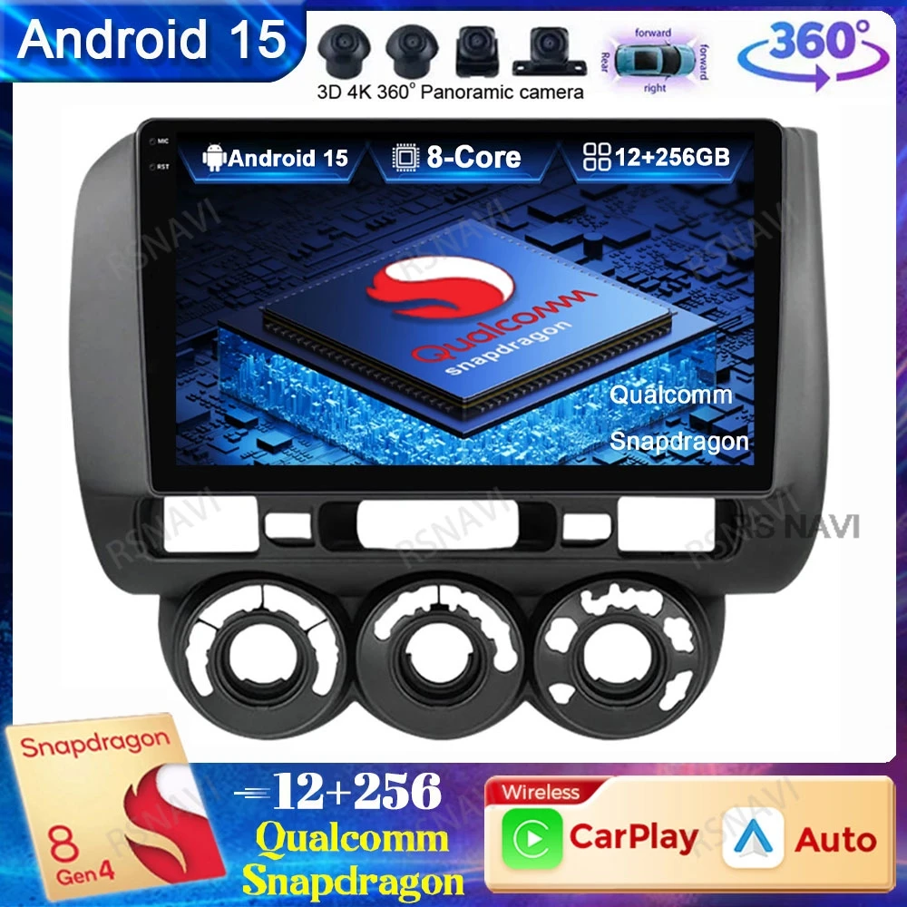 Android 15 Car Radio For Honda Fit Jazz City 2002 2003 2004 2005 2006 2007 DVD Navigation BT QLED Qualcomm GPS 4G LTE Head Unit
Android 15 Car Radio For Honda Fit Jazz City 2002 2003 2004 2005 2006 2007 DVD Navigation BT QLED Qualcomm GPS 4G LTE Head Unit