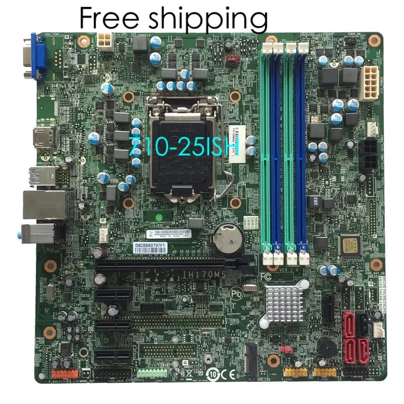 Для Lenovo 710-25ISH настольная материнская плата IH170MS 00XK043 H170 материнская плата 100% протестирована, полностью работает
Для Lenovo 710-25ISH настольная материнская плата IH170MS 00XK043 H170 материнская плата 100% протестирована, полностью работает