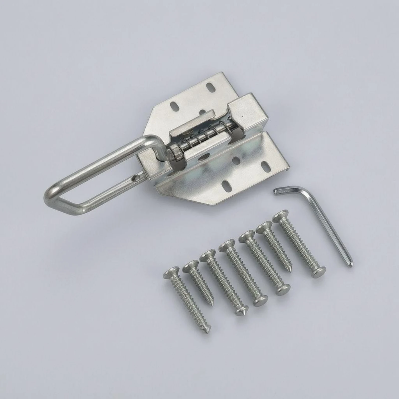 Manual Metal Door Latch U-Shaped Handle Galvanized Steel Latch Garage Door Slide Lock Punched Mounting Holes
Manual Metal Door Latch U-Shaped Handle Galvanized Steel Latch Garage Door Slide Lock Punched Mounting Holes