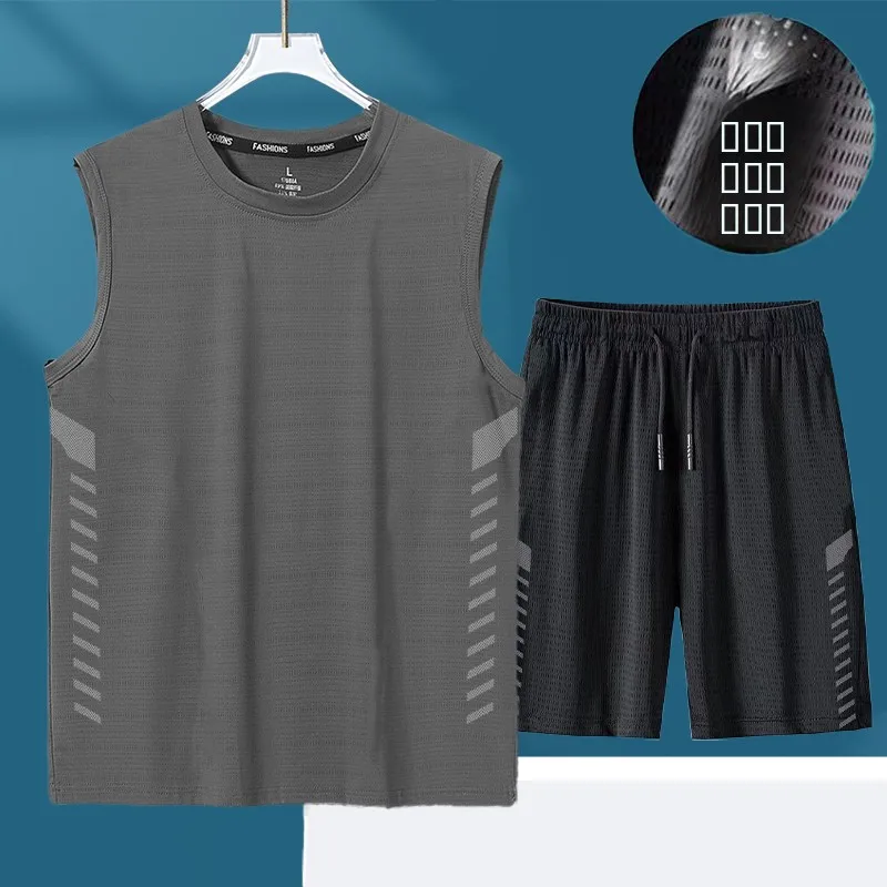 Мужской спортивный костюм из шелка Qui Dry Ice, комплект для фитнеса, новинка 2025 года, летний, легкий, дышащий, молодежный, повседневный комплект
Мужской спортивный костюм из шелка Qui Dry Ice, комплект для фитнеса, новинка 2025 года, летний, легкий, дышащий, молодежный, повседневный комплект