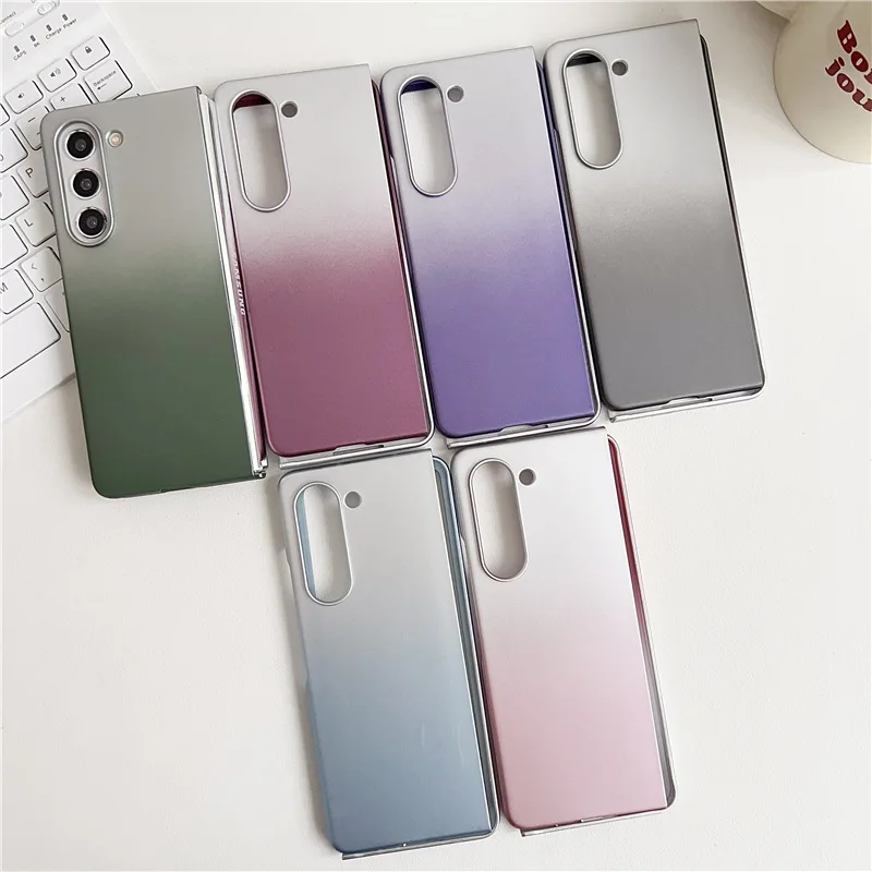 Gradient Color Metal Hard Phone Case for Samsung Galaxy Z Fold 4 Z Fold 5 Hard PC Back Cover for ZFold4 ZFold5 Case Shell
Gradient Color Metal Hard Phone Case for Samsung Galaxy Z Fold 4 Z Fold 5 Hard PC Back Cover for ZFold4 ZFold5 Case Shell
