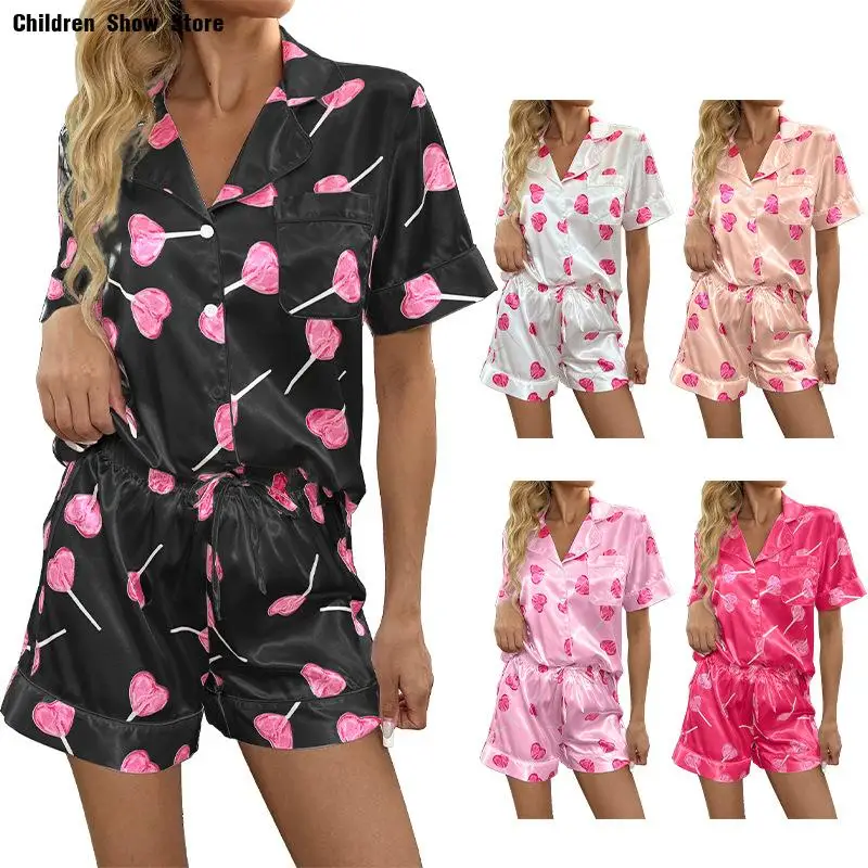 Fashion Print Shirt Shorts Suit Women Pajamas Set 2 Piece Pijama Mujer Loungewear Home Clothes Sexy Nightwear Sleepwear
Fashion Print Shirt Shorts Suit Women Pajamas Set 2 Piece Pijama Mujer Loungewear Home Clothes Sexy Nightwear Sleepwear
