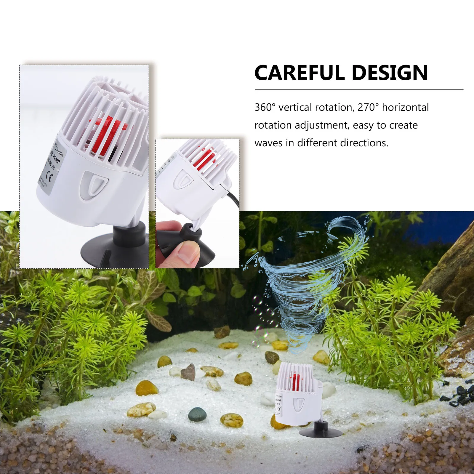 Aquarium Wave-Making Pump White Eu Plug Rotatable Surf Pump Strong Flow Fish Tank Circulation Water Waver Silent
Aquarium Wave-Making Pump White Eu Plug Rotatable Surf Pump Strong Flow Fish Tank Circulation Water Waver Silent