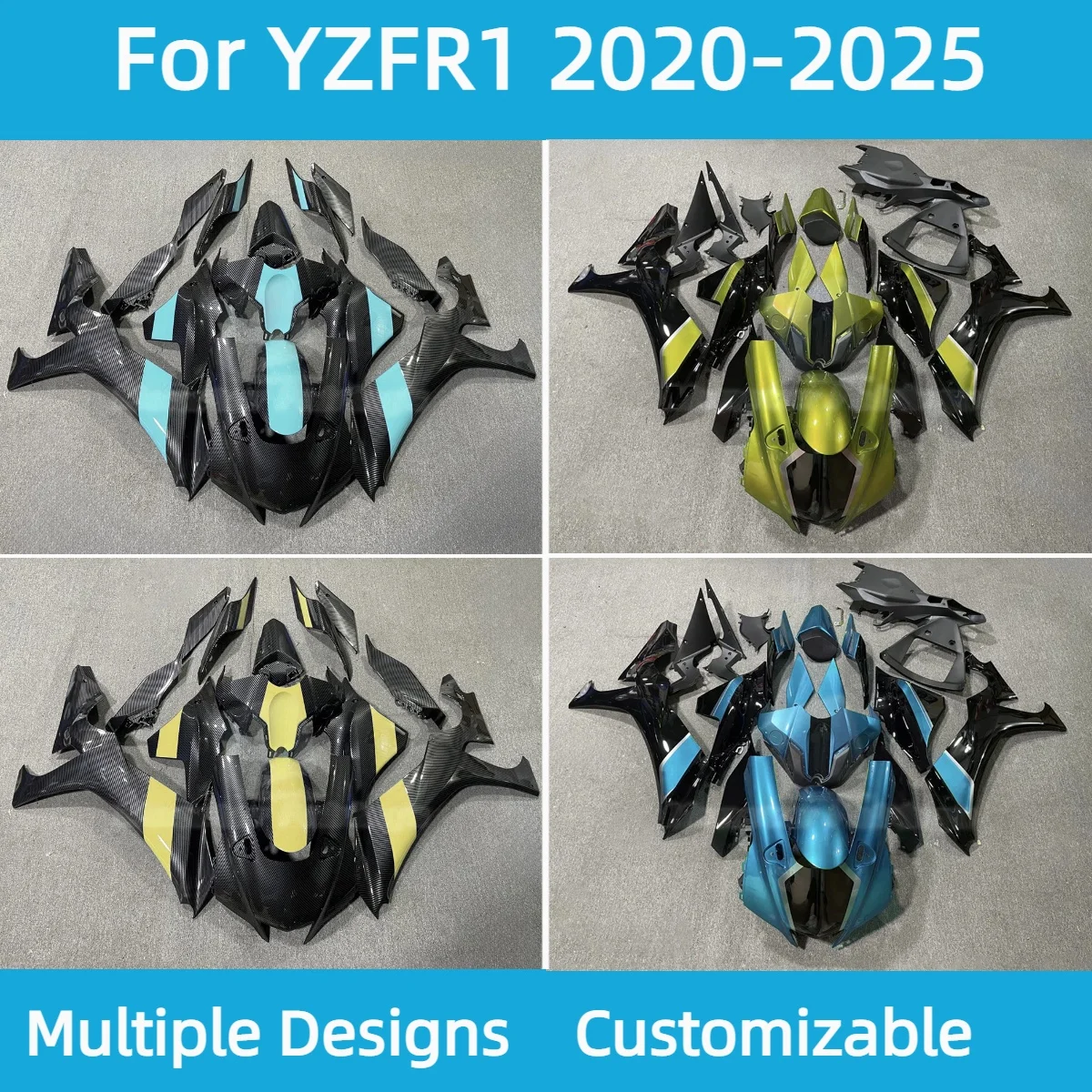 For YAMAHA YZFR1 2020-2025 Aftermarket Fairing Kit Refitting Motorcycle Customized Body Parts Fairings YZF R1 20-25
For YAMAHA YZFR1 2020-2025 Aftermarket Fairing Kit Refitting Motorcycle Customized Body Parts Fairings YZF R1 20-25