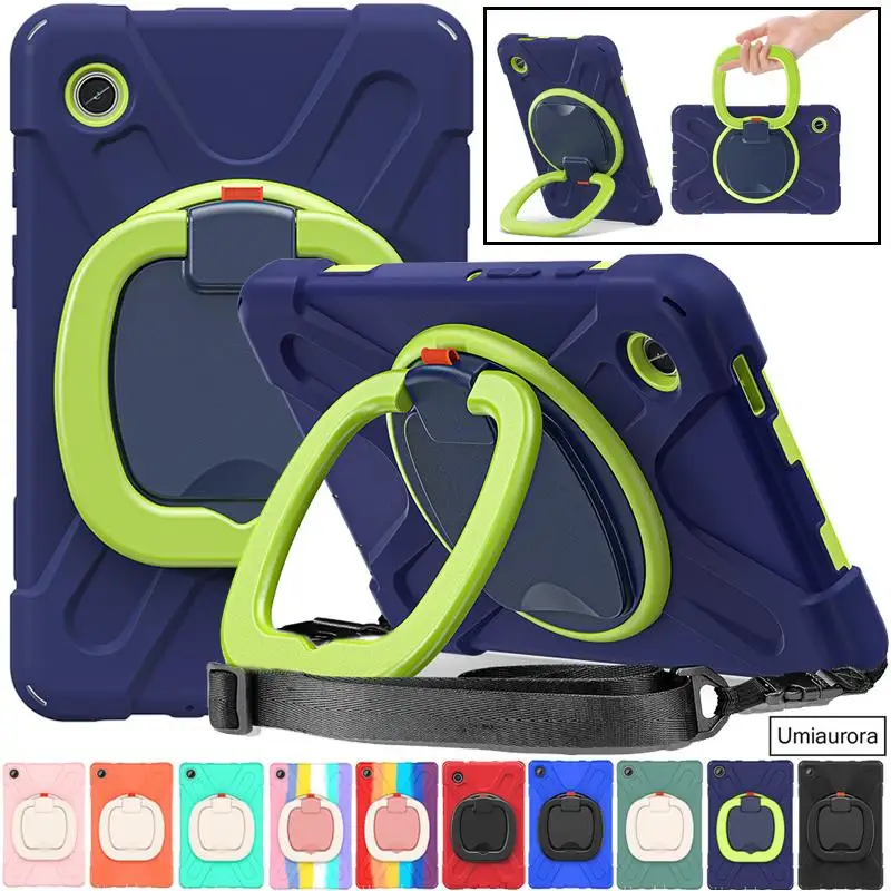 For Samsung Tab A7 A8 A9+ A11 Plus SM-X230 X200 X130 X110 T220 S6 Lite Heavy Duty Rugged Tablet Case Pull Ring Stand Strap Funda
For Samsung Tab A7 A8 A9+ A11 Plus SM-X230 X200 X130 X110 T220 S6 Lite Heavy Duty Rugged Tablet Case Pull Ring Stand Strap Funda