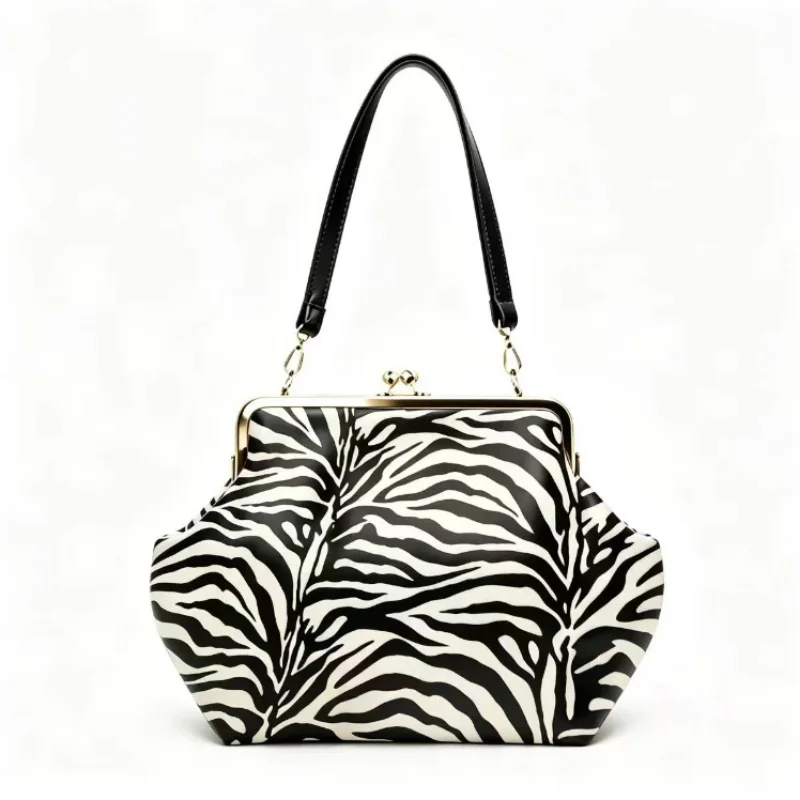 Multi Print Kiss Lock Shoulder Bag Women Zebra Leopard Pattern Glossy PU Clip Handbag Retro Evening Party Underarm Purse
Multi Print Kiss Lock Shoulder Bag Women Zebra Leopard Pattern Glossy PU Clip Handbag Retro Evening Party Underarm Purse