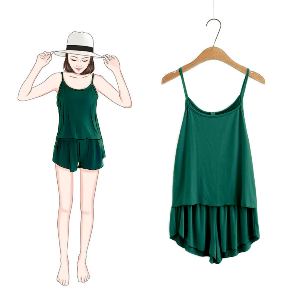 Women Pajama Sets Comfortable Suspender Loungewear Pajamas Two-piece Set of Loose Shorts Set Tank Top Shorts Sleepwear Lingerie
Women Pajama Sets Comfortable Suspender Loungewear Pajamas Two-piece Set of Loose Shorts Set Tank Top Shorts Sleepwear Lingerie