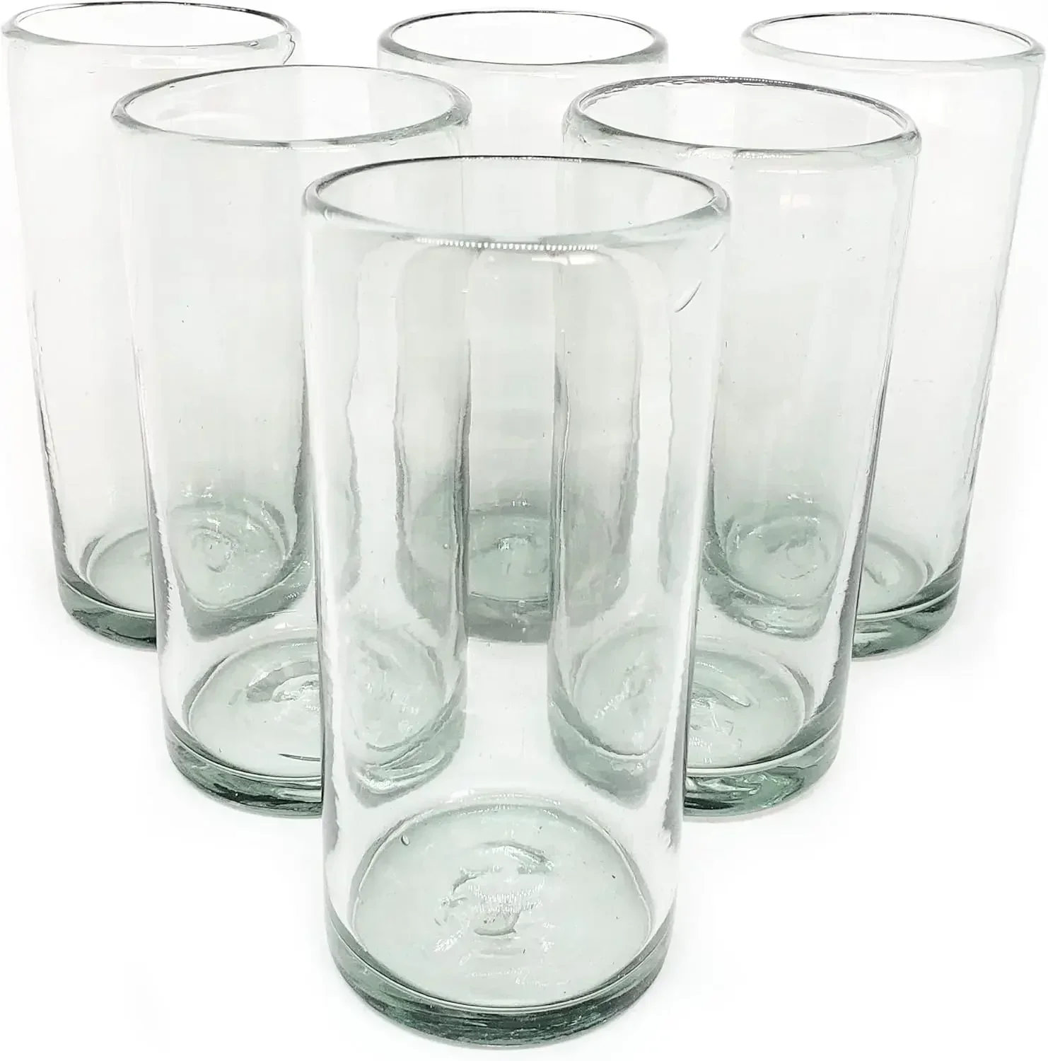 Clear 20 oz Tall Iced Tea Glasses (set of 6), Hand Blown Mexican Glassware, Recycled Glass Drinking Glasses, Lead-Free, Cocktail
Clear 20 oz Tall Iced Tea Glasses (set of 6), Hand Blown Mexican Glassware, Recycled Glass Drinking Glasses, Lead-Free, Cocktail
