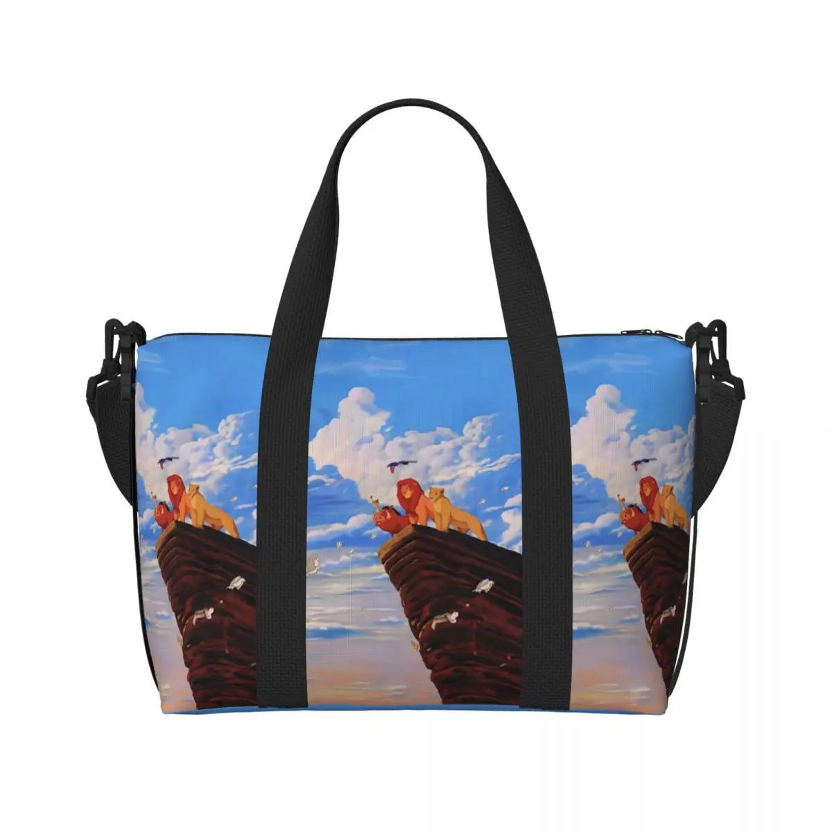 Изготовленная на заказ большая сумка «Король Лев» для женщин, большая вместительная музыкальная пленка, пляжные дорожные сумки для спортзала
Изготовленная на заказ большая сумка «Король Лев» для женщин, большая вместительная музыкальная пленка, пляжные дорожные сумки для спортзала