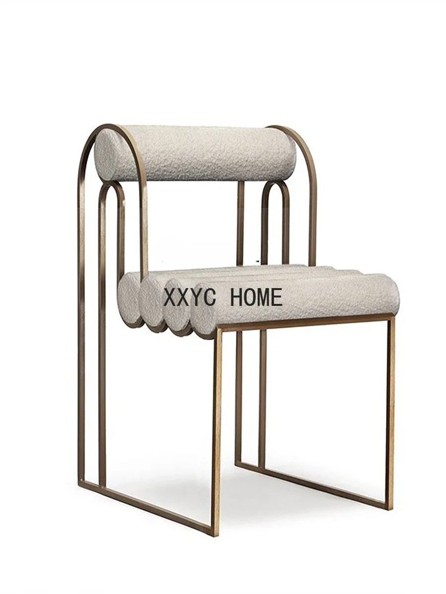 Nordic Light Luxury Golden Leisure Chair Model Room Bedroom Lambswool Single-Seat Sofa Chair
Nordic Light Luxury Golden Leisure Chair Model Room Bedroom Lambswool Single-Seat Sofa Chair
