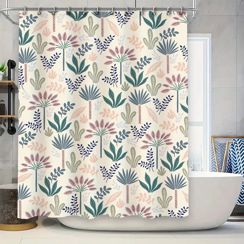 Classic Floral Shower Curtain Pink Blue Green Leaves Design for Bathroom Decoration Waterproof Fabric with Rings Size 72 x 84 In
Classic Floral Shower Curtain Pink Blue Green Leaves Design for Bathroom Decoration Waterproof Fabric with Rings Size 72 x 84 In