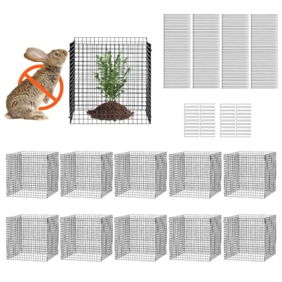 10 Pack Plant Protectors from Animals, 12'' x 12'' Chicken Wire Plant Protector, Plant Cages for Outdoor Plants, Flowers and Ve
10 Pack Plant Protectors from Animals, 12'' x 12'' Chicken Wire Plant Protector, Plant Cages for Outdoor Plants, Flowers and Ve