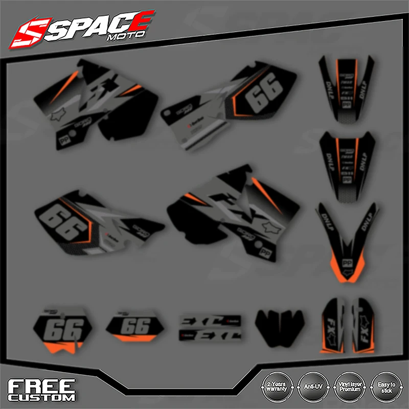 SPACE Custom Motorcycle Graphics Background Decal for KTM 125 250 300 350 450 2003 EXC XCW SXF SX Enduro Decals Stickers Kits 02
SPACE Custom Motorcycle Graphics Background Decal for KTM 125 250 300 350 450 2003 EXC XCW SXF SX Enduro Decals Stickers Kits 02