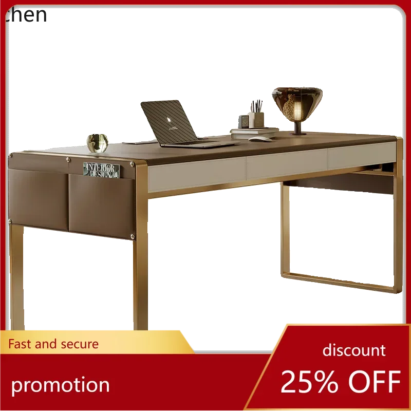 HT light luxury saddle leather desk modern simple home study living room desk high-end computer desk
HT light luxury saddle leather desk modern simple home study living room desk high-end computer desk