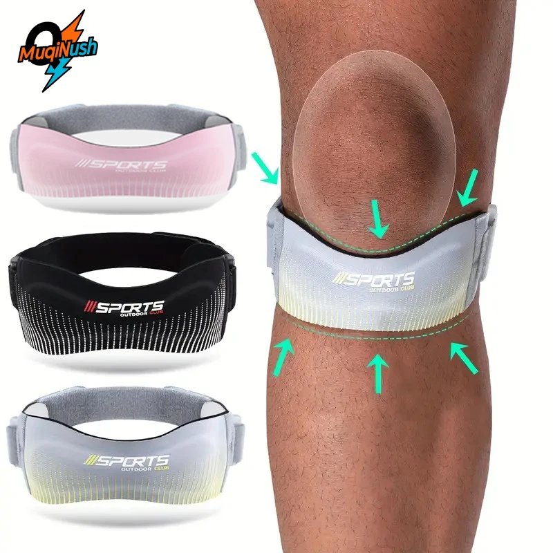 MuqiNush Patella Knee Strap with Adjustable Ergonomic Silicone Pad for Running Squats Basketball Workouts Joint Pain Relief 
MuqiNush Patella Knee Strap with Adjustable Ergonomic Silicone Pad for Running Squats Basketball Workouts Joint Pain Relief